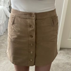 Suede skirt